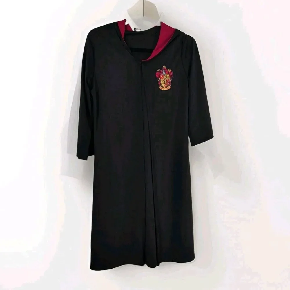 Harry Potter Gryffindor Robe Black & Burgundy Polyester Child Size S/M